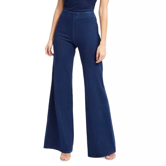 Good American Denim - Good American Soft Sculpt Pull-on Palazzo jeans high-rise flare medium